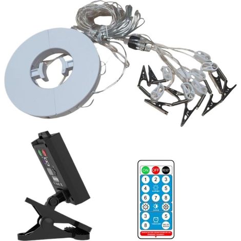 Terrassen-Sonnenschirmbeleuchtung – Solar-LED-Lichterketten für Sonnenschirme (1/5)