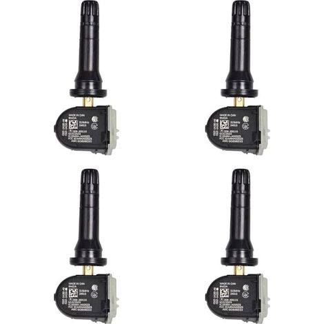 Lot de 4 Capteurs TPMS, Compatible Ford & Lincoln, 315MHz, Remplace F2GZ1A189A, Apprentissage OBD, Batterie Panasonic
