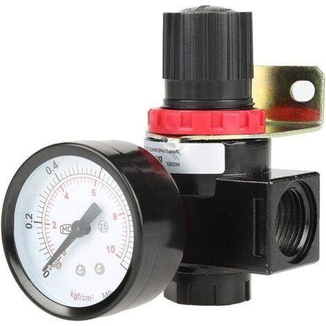 valvola di controllo della pressione del compressore d'aria BR4000 G1/2, regolabile da 0,05 a 1 MPa, con porta per manometro. (1/5)