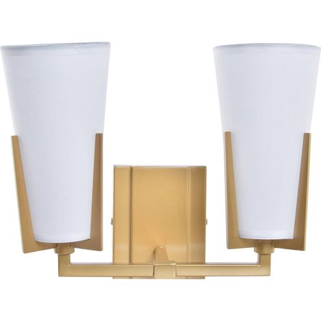 Applique design dorée en verre pour intérieur chic - Doré contemporain éclatant (1/4)