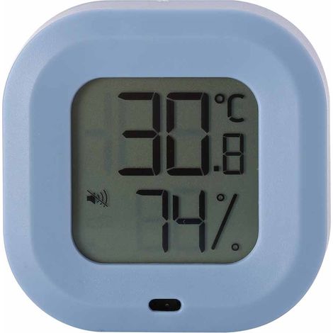Thermomètre-hygromètre intelligent Bluetooth pour la surveillance de la température et de l'humidité intérieures (maison, garage, serre, bleu). (1/5)