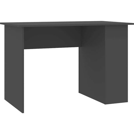 Maison Exclusive - Schreibtisch Grau 110x60x73 cm Holzwerkstoff (1/5)