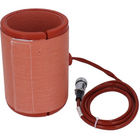 Eimerheizung 300W Silikonkautschuk Hochisolierend Korrosionsbeständig Fassband Heizmatte für Gastank 220V (1/5)