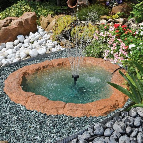 Laghetto Artificiale Roccia a Bordo Largo 110x103x36 cm 190 Litri (1/2)