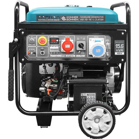 Könner & Söhnen – Générateur à essence 11,5 kW 230/400V – Démarrage électrique – Moteur 22 ch EURO V – Technologie VTS pour phase monophasée/triphasée – Réservoir 55L (1/5)