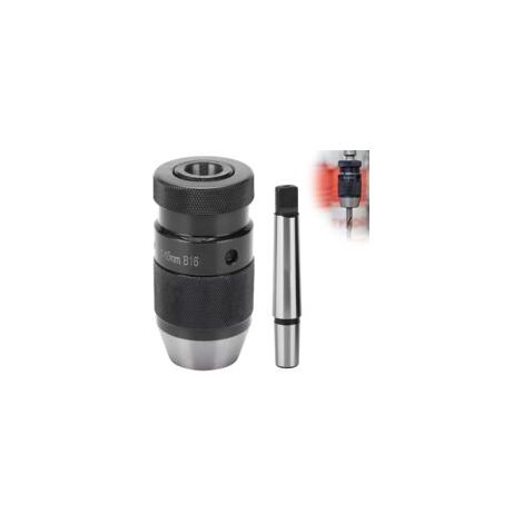 Mandrin Perceuse de Tour sans Clé 1-16mm à Serrage Automatique MT2 - B16 Arbre, pour Mandrins de Tour Serrer l'outil, Mandrin de Perçage, Mandrin pour Tour MK2 (1/5)