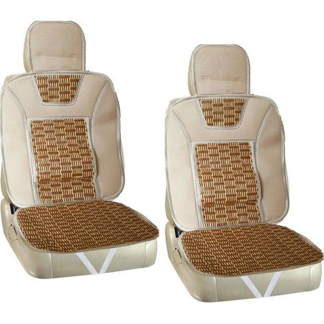 Trade Shop - Coppia Coprisedili Schienale Auto Copri Sedile Estivo Anteriore Cardiff Sc-042 -
