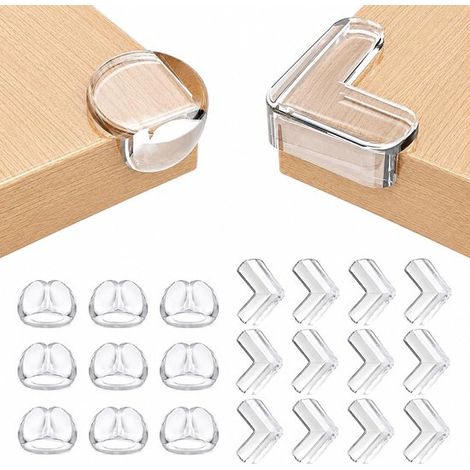 Eckenschutz für Babys,21-teilig,selbstklebender Kantenschutz,9 rechts und 12 links (1/5)
