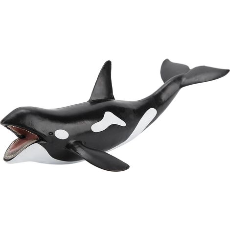 Baleine simulée miniature jouet animal collection figurine décoration intérieure ornement (Orque) (1/5)