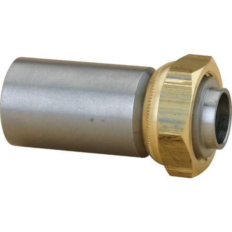 Raccordo gas dritto 2 pezzi a guarnizione piatta, da saldare su acciaio 26X34 - Ø26,9