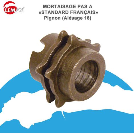 MORTAISAGE PAS A = 22,6 - STANDARD FRANÇAIS - pignon Expert Haut. Utile 150 Ep. 30 Long. 40 MC (mm) 22,5 (5 x 4,5) (1/2)