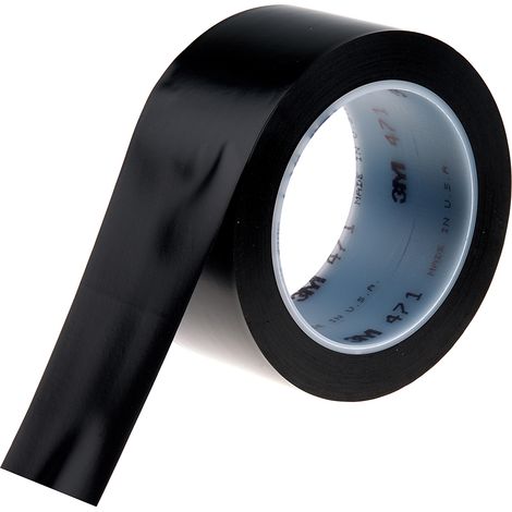 Ruban de marquage Noir 3M Scotch 471, 50mm x 33m x 0.14mm ( Prix pour 1 ) (1/2)