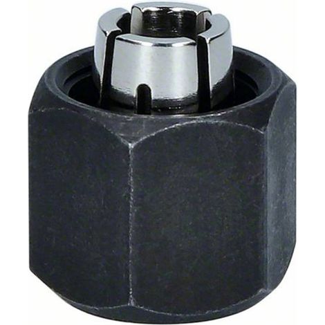 Support pour meuleuse 2608570142 – Pince de serrage 1/4 pouce – Pour fraise à chants Bosch – Adapté GKF 12V-8 et GKF 600