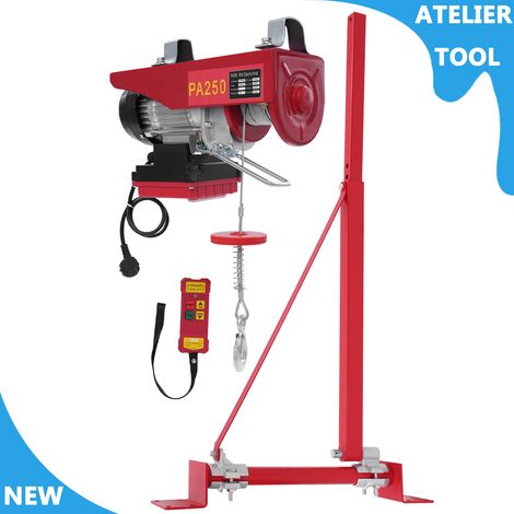 ATELIER 550W élévateur électrique levant télécommande sans fil étendu support de montage double corde charge 250kg/551.16lbs (1/5)