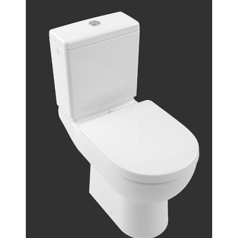 Combipack WC sur pied O.novo TwistFlush avec abattant SoftClose - Coloris: blanc - Largeur : 360 mm - Longueur :650 mm - Hauteur: 785 mm - VILLEROY ET BOCH