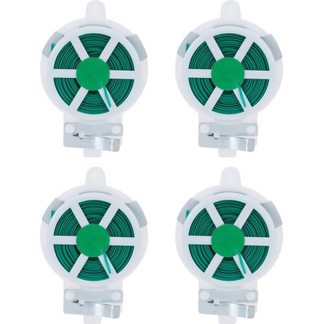 4 Pièces Attaches pour Plantes avec Coupeur, Sangle de Soutien pour Plantes Grimpantes et Fleurs, Accessoire de Jardin 30m (1/5)