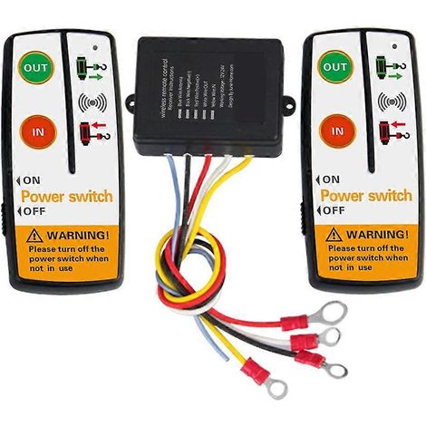 Kit de commande à distance sans fil universel pour treuil électrique Jeep, VTT, SUV et camion (1/5)