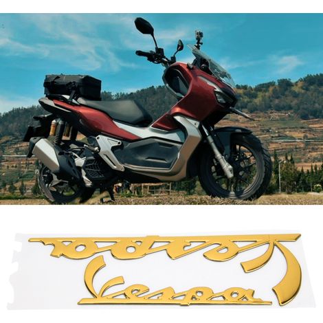 Autocollant 3D pour Vespa GTS300, LX125, LX150, IE, Sprint, Primavera, LXV - Sticker Emblème SuperYellow (1/5)