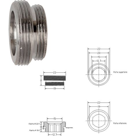 Riduzione cromata M19/1xM22/1 455800OCM19XM22 - -  GIUSEPPE TIRINNANZI - -