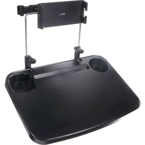 Table de siège arrière de voiture Table pour siège arrière passager Support de téléphone de voiture Table pliante pour siège arrière de voiture Organiseur pour boissons et (1/5)