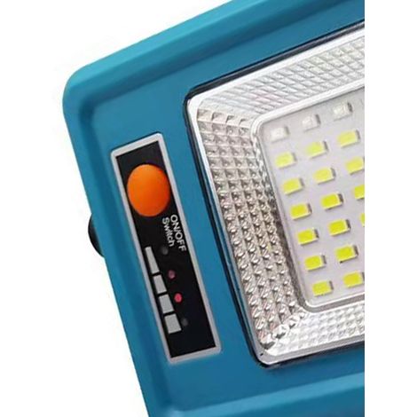 Tragbare Solarlampe mit Lithiumbatterie, multifunktionale Notleuchte für Outdoor-Camping, blau (1/5)
