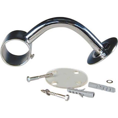 Supporto per corrimano aperto a 90° in acciaio inox Compatibile con corrimano Ø 43 mm Accessori per piscine