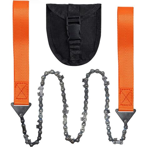 Hand Saw 11 Serrated Portable Chainsaw Chainsaw Hand Saw Folding Chain Saw Hand Saw Survival Pocket Chainsaw for Gardening Camping Survival Patio (1/5)