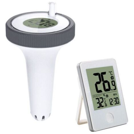 Digital Swimming Pool Thermometer, Digital Swimming Pool Thermometer with LCD Display, Spa Water Temperature Thermometer, Easy to Read (1/4)