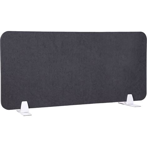 Pannello Fonoassorbente da Banco 100x45 cm Coppia di Piedini con Base D'Appoggio Finitura Antracite (1/4)