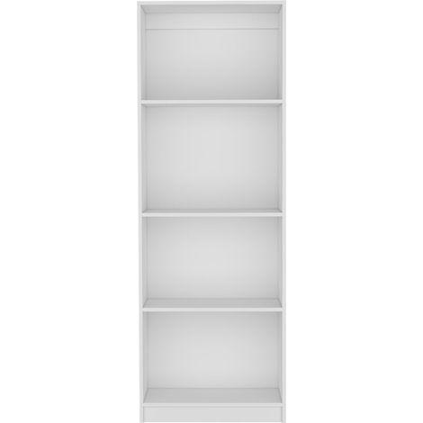 Estantería de Oficina Home en Melamina con 4 estantes abiertos , 180.60 cm X 62.73 cm X 29.71 cm , Blanco (1/5)