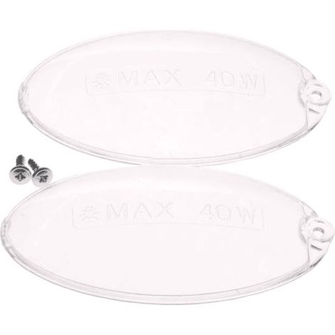 Lot de 2 cache lampes (50248796000) Hotte AEG, ARISTON HOTPOINT, ARTHUR MARTIN ELECTROLUX, BEKO, BRANDT, ELECTROLUX, FAURE, JUNO, PROGRESS, ROBLIN, SMEG, ZANKER, ZANUSSI (1/3)