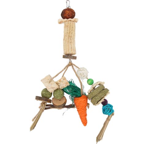 Cage à lapin suspendue, jouets à mâcher, meulage des dents pour cochons d'inde, Chinchillas, Hamsters, Rats (1/5)