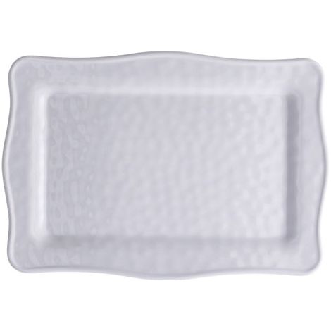 Ad Trend Vassoio Rettangolare in Melamina 30 x 21 x 2 Cm Bianco (1/2)