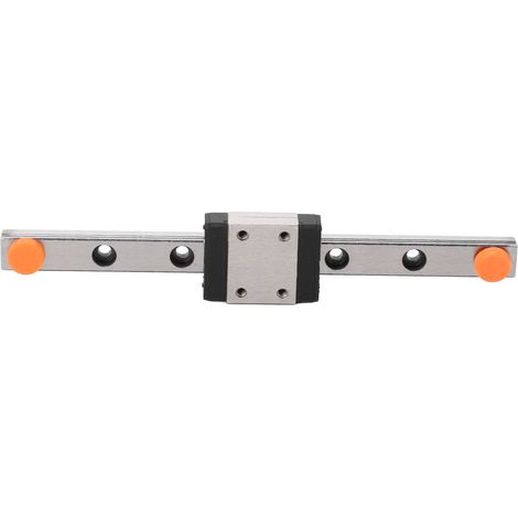 Rail de guidage linéaire en acier avec palier MGN7C‑100‑1R et bloc chariot