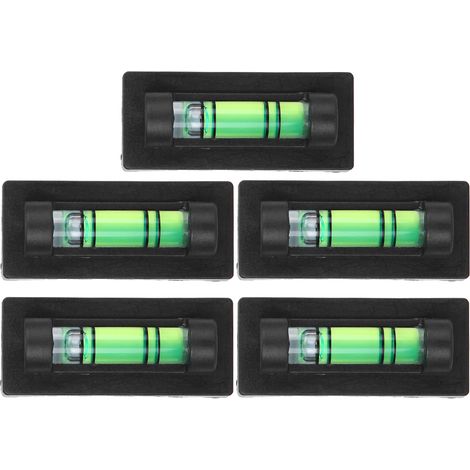 Lot de 5 mini supports de niveau en plastique noir écologiques pour trépied d'appareil photo horizontal réglable