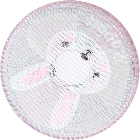 Grille de protection ronde pour ventilateur sur pied, lavable, en filet, motif lapin, 45 cm / 17,7 pouces.
