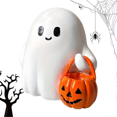 Veilleuse d'Halloween pour bébé, lampe de nuit pour chambre, cuisine, salle de bain, décoration fantôme. (1/5)