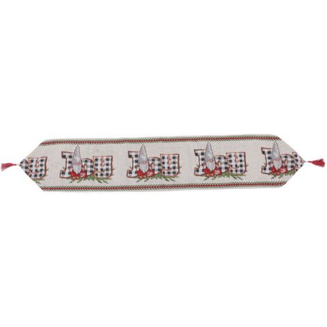 BUNTHAUS Chemin de table de Nol réutilisable et lavable en tissu tricoté de 1,8 m de long pour vacances à la maison, café, type 2 (1/5)