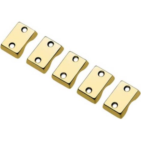 4 x SERIE  5 PASSANTI OTTONE P/CREMONESE LUCIDO