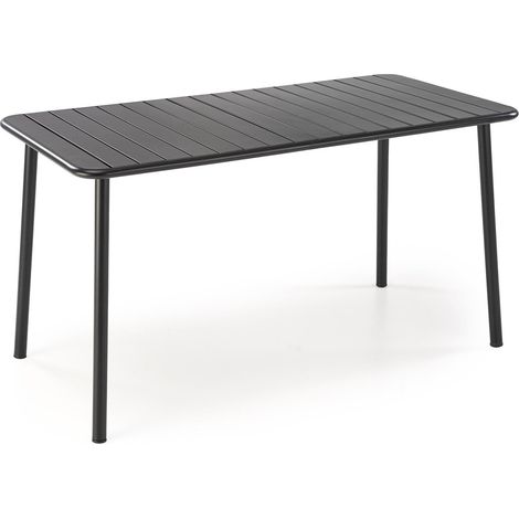 Mesa para exterior Houston 1960, Negro, 76x70x0cm, Metal