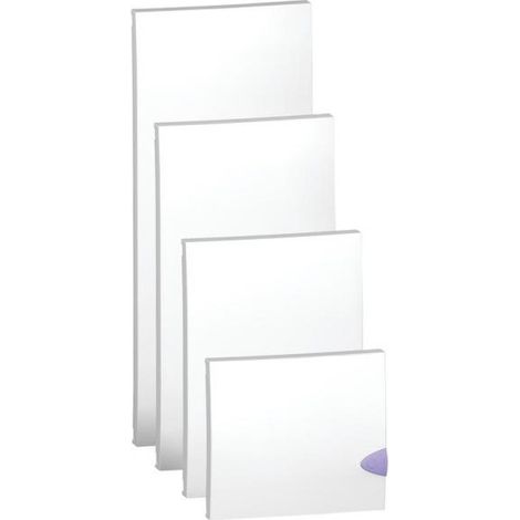 Porte opaque OPALE pour coffret 13 modules 4 rangées - SCHNEIDER ELECTRIC - 13424 (1/2)
