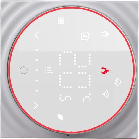 Thermostat Intelligent sans Fil, Thermostat Intelligent avec Affichage LED, PC Programmable de Haute Précision pour Chauffage électrique (Blanc) (1/5)