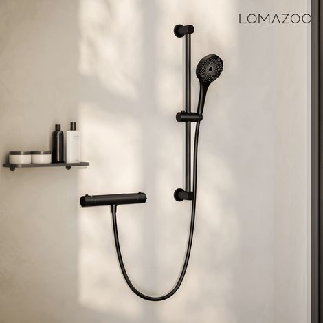 LOMAZOO Ensemble de douche noir - LANDO