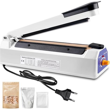 Scelleuse Thermique 300 mm, Thermoscelleuse Machine, Impulse Heat Sealer, Machine à Sceller à Chaud, Soudeuse Thermique, Thermoscelleuse, pour Sacs en Plastique, PE, PP, Mylar (1/5)