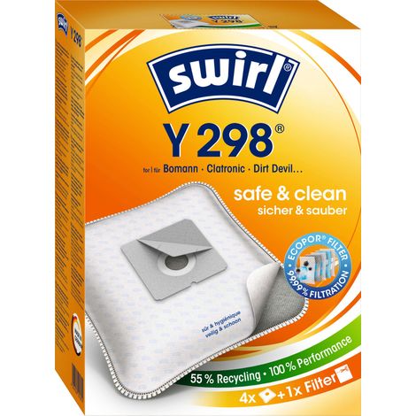 Swirl Y298 MicroPor Staubsaugerbeutel 4 St. (1/3)