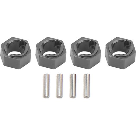Adaptateur de roue hexagonale en alliage d'aluminium 7mm pour voiture RC 1/24 FMS FCX24, professionnel et durable. (1/5)