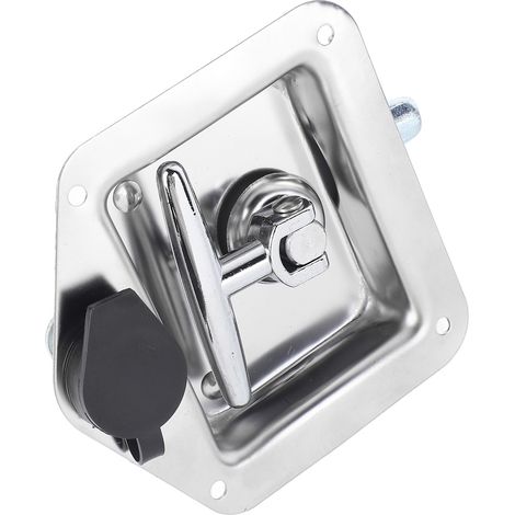 Lot de 2 cadenas robustes rectangulaires étanches et antirouille, monoblocs, avec 6 clés, pour porte de garage.