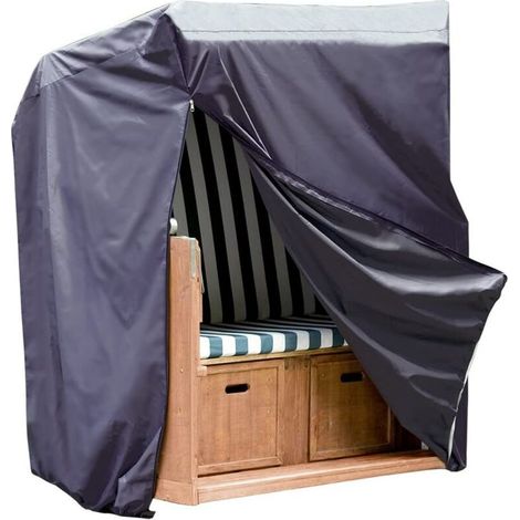 Housse de Protection Housse de Chaises de Jardin en Oxford 600D, Couverture de Meubles de Jardin, 170x135x105cm, Bâche Extérieure Anti-UV Imperméable, Indéchirable, Résistance au Froid (1/3)
