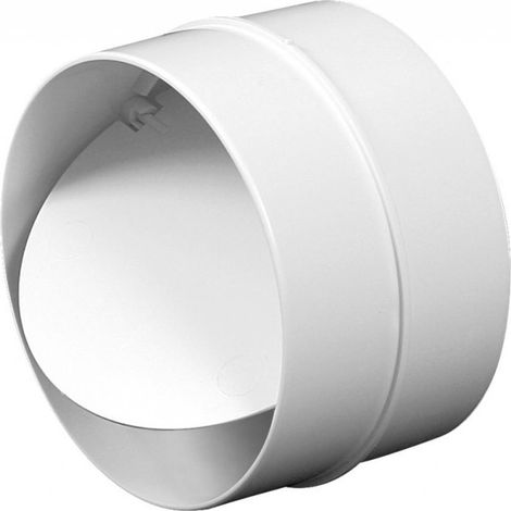 100mm Anti Backdraft Non-Return Pipe Connection White PVC Round Grille