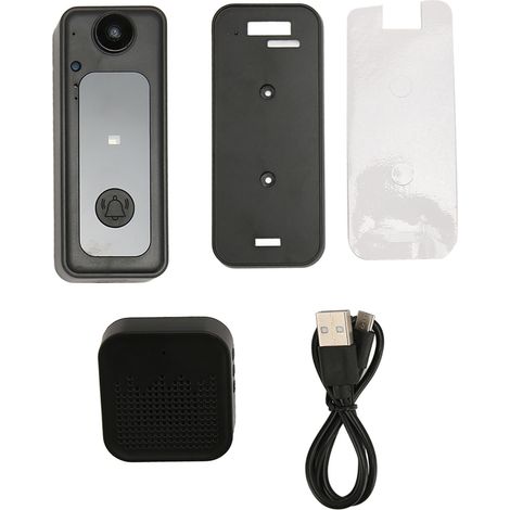 Kabellose WLAN-Videotürklingel mit Nachtsicht, App-Steuerung und Gegensprechanlage für Zuhause